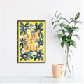 Picture of La Vie Est Belle Foliage _GroupedProduct_Rectangle_Portrait_Canvas_Framed_