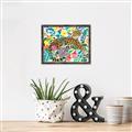 Picture of Vibrant Fusion Jaguar _GroupedProduct_Rectangle_Landscape_Canvas_Framed_