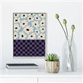Picture of Blue Patterned Floral Perfection  _GroupedProduct_Rectangle_Portrait_Canvas_Framed_