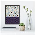 Picture of Blue Patterned Floral Perfection  _GroupedProduct_Rectangle_Portrait_Canvas_Framed_