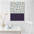 Picture of Blue Patterned Floral Perfection  _GroupedProduct_Rectangle_Portrait_Canvas_Framed_