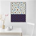 Picture of Blue Patterned Floral Perfection  _GroupedProduct_Rectangle_Portrait_Canvas_Framed_