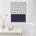 Picture of Blue Patterned Floral Perfection  _GroupedProduct_Rectangle_Portrait_Canvas_Framed_