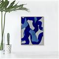 Picture of Constellation of Blue Strokes _GroupedProduct_Rectangle_Portrait_Canvas_Framed_
