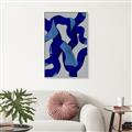 Picture of Constellation of Blue Strokes _GroupedProduct_Rectangle_Portrait_Canvas_Framed_