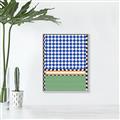 Picture of Psychedelic Checkered Aura _GroupedProduct_Rectangle_Portrait_Canvas_Framed_
