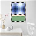 Picture of Psychedelic Checkered Aura _GroupedProduct_Rectangle_Portrait_Canvas_Framed_