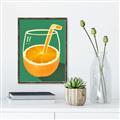 Picture of Orange Juice Poition _GroupedProduct_Rectangle_Portrait_Canvas_Framed_