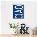 Picture of Ciao in Blue _GroupedProduct_Rectangle_Portrait_Canvas_Framed_