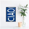 Picture of Ciao in Blue _GroupedProduct_Rectangle_Portrait_Canvas_Framed_