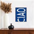 Picture of Ciao in Blue _GroupedProduct_Rectangle_Portrait_Canvas_Framed_