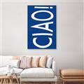 Picture of Ciao in Blue _GroupedProduct_Rectangle_Portrait_Canvas_Framed_