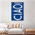 Picture of Ciao in Blue _GroupedProduct_Rectangle_Portrait_Canvas_Framed_