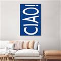 Picture of Ciao in Blue _GroupedProduct_Rectangle_Portrait_Canvas_Framed_