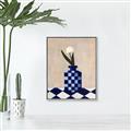 Picture of Kaleidoscopic Vase _GroupedProduct_Rectangle_Portrait_Canvas_Framed_
