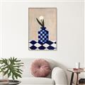 Picture of Kaleidoscopic Vase _GroupedProduct_Rectangle_Portrait_Canvas_Framed_