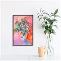 Picture of Petals in Pink Bloom  _GroupedProduct_Rectangle_Portrait_Canvas_Framed_