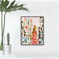 Picture of Eclectic Floral Canvas II _GroupedProduct_Rectangle_Portrait_Canvas_Framed_