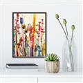 Picture of Eclectic Floral Canvas III _GroupedProduct_Rectangle_Portrait_Canvas_Framed_
