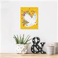 Picture of Bird in Floral Yellow Abstraction _GroupedProduct_Rectangle_Portrait_Unframed_Print_Only_
