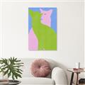 Picture of Optical Cat Duo _GroupedProduct_Rectangle_Portrait_Unframed_Print_Only_