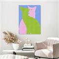 Picture of Optical Cat Duo _GroupedProduct_Rectangle_Portrait_Unframed_Print_Only_