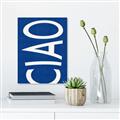Picture of Ciao in Blue _GroupedProduct_Rectangle_Portrait_Unframed_Print_Only_