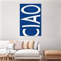Picture of Ciao in Blue _GroupedProduct_Rectangle_Portrait_Unframed_Print_Only_