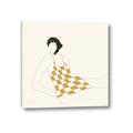 Picture of Lady in Squares _GroupedProduct_Square_Canvas_
