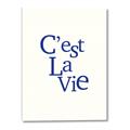 Picture of Cest La Vie in Blue _GroupedProduct_Rectangle_Portrait_Canvas_