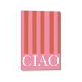 Picture of Ciao Stripes in Pink _GroupedProduct_Rectangle_Portrait_Canvas_