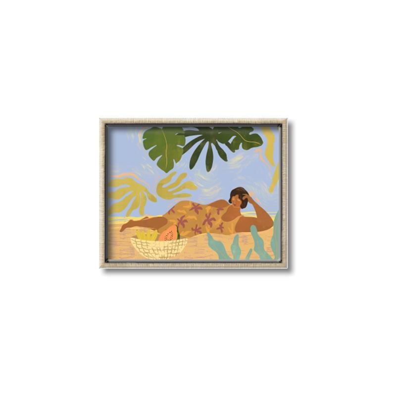 Picture of Lazyday Lady _GroupedProduct_Rectangle_Landscape_Canvas_Framed_