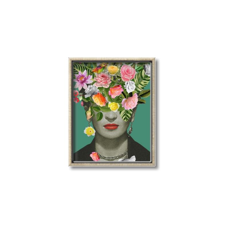 Picture of Floral Frida Everyday _GroupedProduct_Rectangle_Portrait_Canvas_Framed_