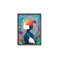 Picture of Luminous Blue Girl _GroupedProduct_Rectangle_Portrait_Canvas_Framed_
