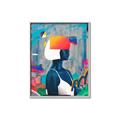 Picture of Luminous Blue Girl _GroupedProduct_Rectangle_Portrait_Canvas_Framed_
