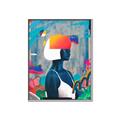 Picture of Luminous Blue Girl _GroupedProduct_Rectangle_Portrait_Canvas_Framed_