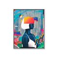 Picture of Luminous Blue Girl _GroupedProduct_Rectangle_Portrait_Canvas_Framed_
