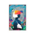 Picture of Luminous Blue Girl _GroupedProduct_Rectangle_Portrait_Canvas_Framed_