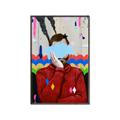 Picture of Graffiti Sadness _GroupedProduct_Rectangle_Portrait_Canvas_Framed_