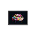 Picture of Graffiti Glow Lips _GroupedProduct_Rectangle_Landscape_Canvas_Framed_