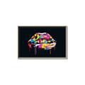 Picture of Graffiti Glow Lips _GroupedProduct_Rectangle_Landscape_Canvas_Framed_