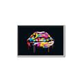 Picture of Graffiti Glow Lips _GroupedProduct_Rectangle_Landscape_Canvas_Framed_