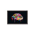 Picture of Graffiti Glow Lips _GroupedProduct_Rectangle_Landscape_Canvas_Framed_