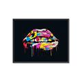 Picture of Graffiti Glow Lips _GroupedProduct_Rectangle_Landscape_Canvas_Framed_
