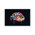 Picture of Graffiti Glow Lips _GroupedProduct_Rectangle_Landscape_Canvas_Framed_