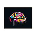 Picture of Graffiti Glow Lips _GroupedProduct_Rectangle_Landscape_Canvas_Framed_