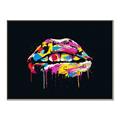 Picture of Graffiti Glow Lips _GroupedProduct_Rectangle_Landscape_Canvas_Framed_