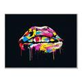 Picture of Graffiti Glow Lips _GroupedProduct_Rectangle_Landscape_Canvas_Framed_