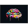 Picture of Graffiti Glow Lips _GroupedProduct_Rectangle_Landscape_Canvas_Framed_