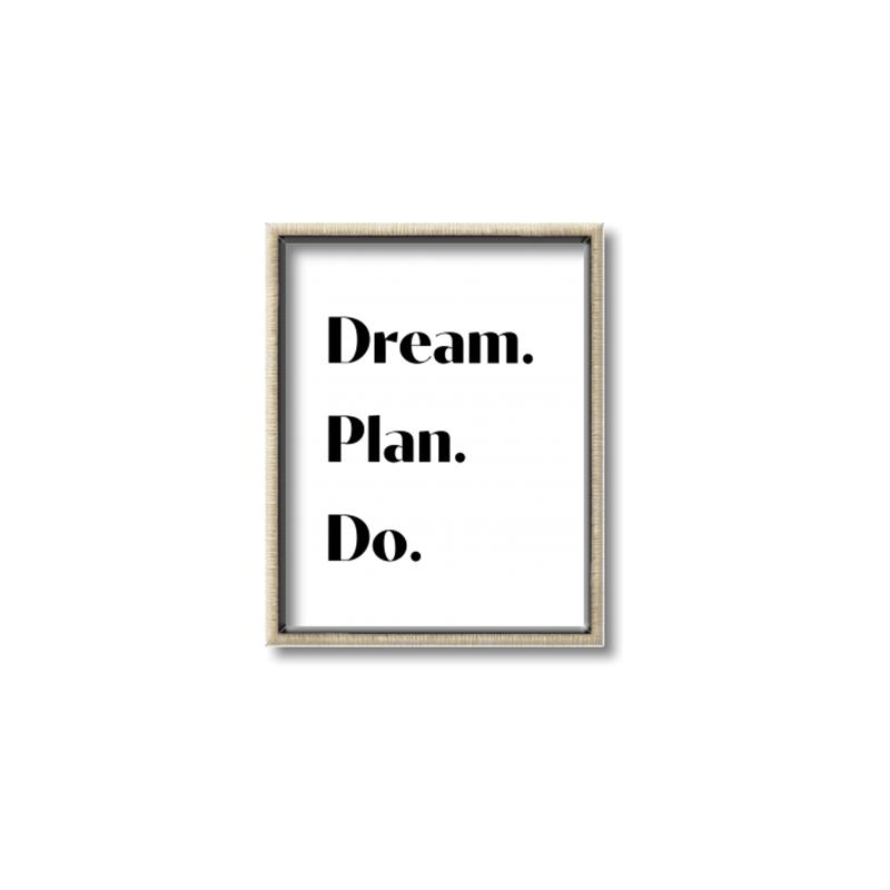 Picture of Dream Plan Do _GroupedProduct_Rectangle_Portrait_Canvas_Framed_